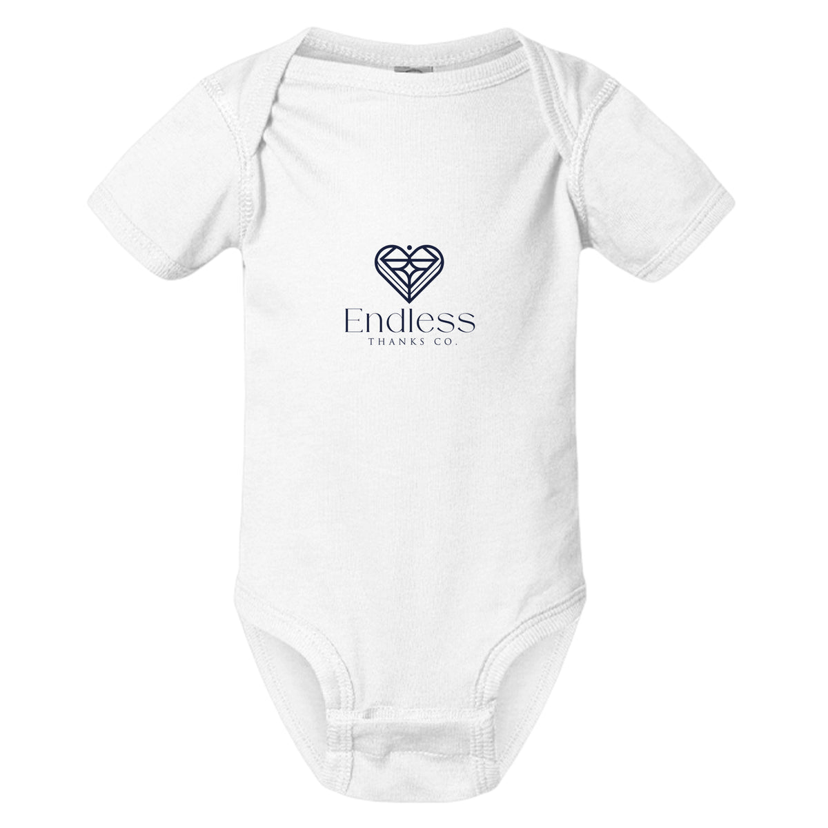Press It Hard white organic cotton baby onesie