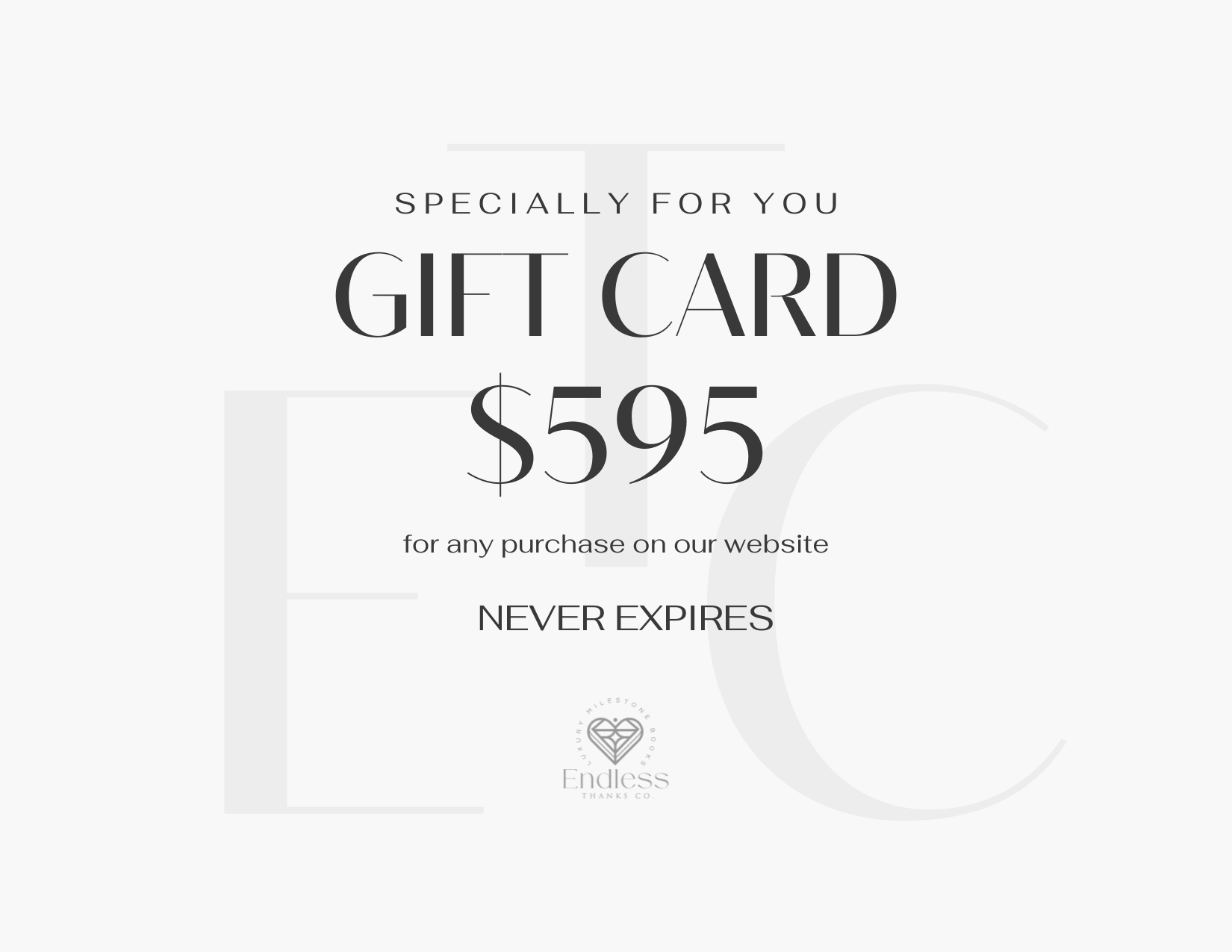 The Endless Thanks Gift Card
