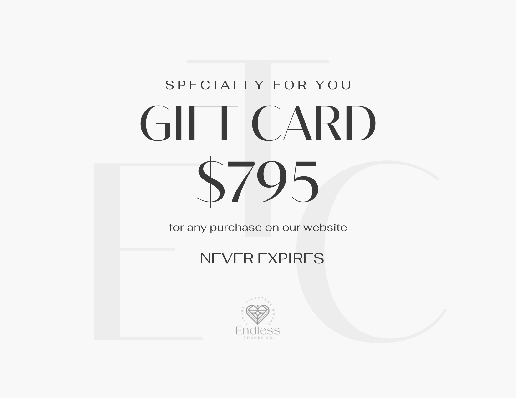 The Endless Thanks Gift Card